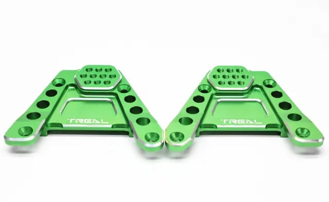 TREAL CNC Aluminum 7075 Rear Shock Towers for SCX6, Left/Right (2) pcs Hoops Bracket Mount Upgrades for 1/6 Axial SCX6