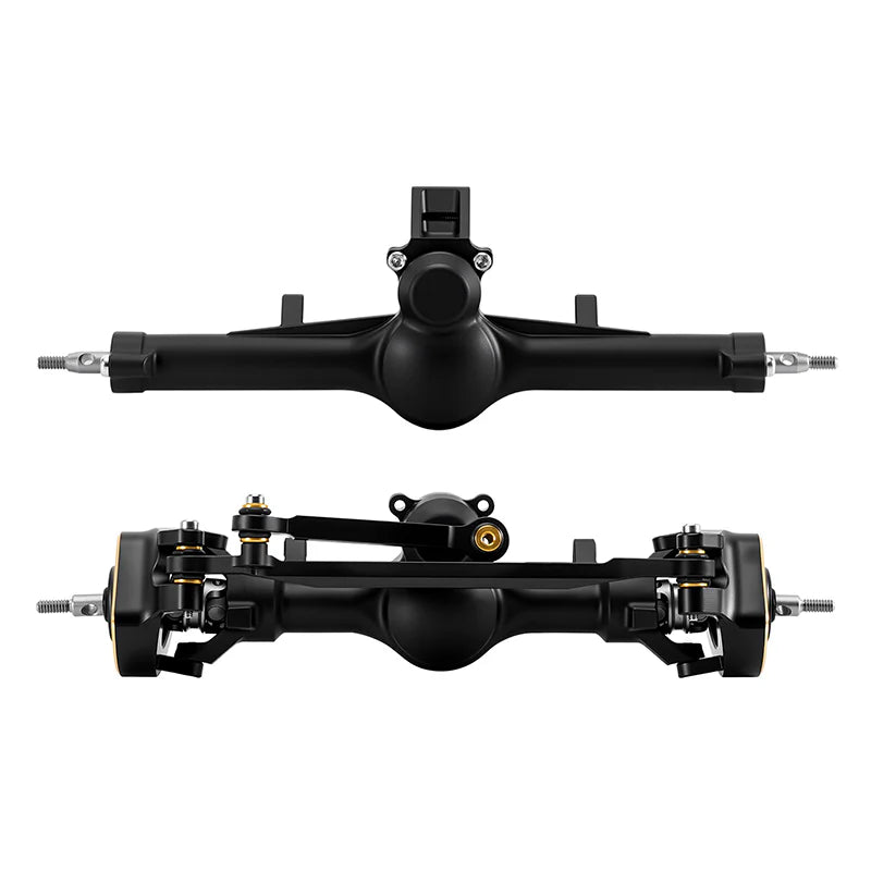 INJORA +4mm Nylon Planet Axles with Double Joint Shafts & Brass Steering Knuckles for 1/24 Axial SCX24