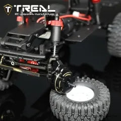 TREAL Brass Outer Portal Cover Heavy Weight 47.4g/Pair Front or Rear External Portal Housings (2P) for 1/18 Redcat Ascent 18 Crawler