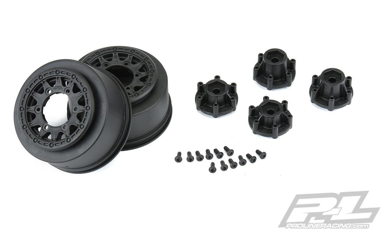 Raid 2.2"/3.0" Black 6x30 Removable 12mm Hex SC Wheels