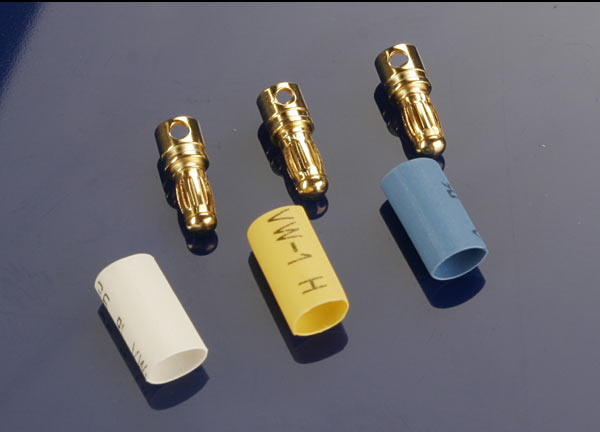 Male 3.5 mm Bullet Connectors (3)-Part Number: 3342