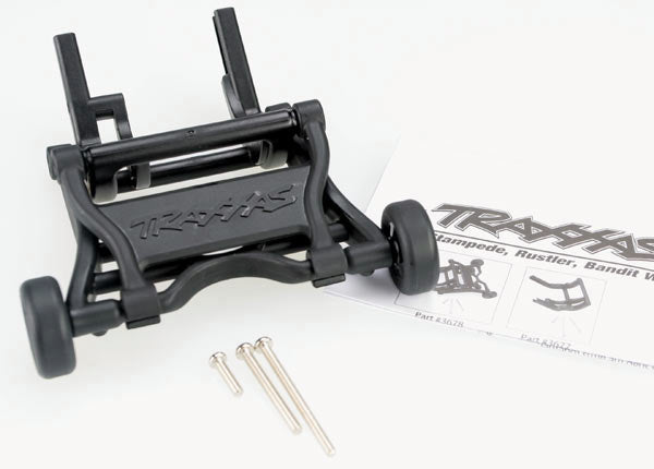 Black Assembled Wheelie Bar & Screws-Part Number: 3678