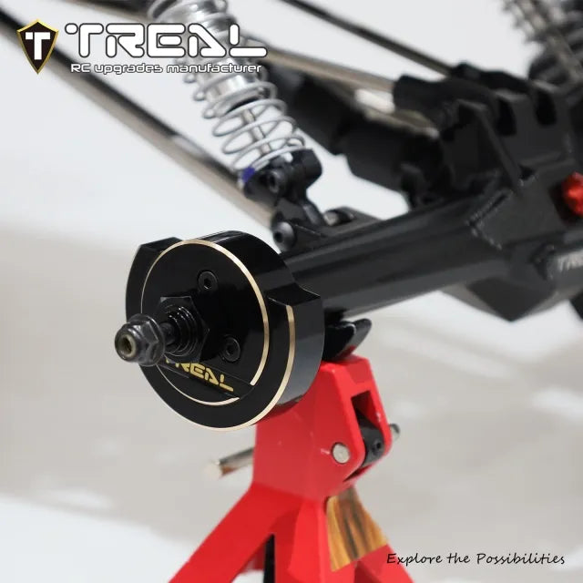 TREAL Brass Weight Rear Balance Counterweight Upgrades for Vanquish H10 Optic Rear Axle Black(78.4g/0.17lb per pc)