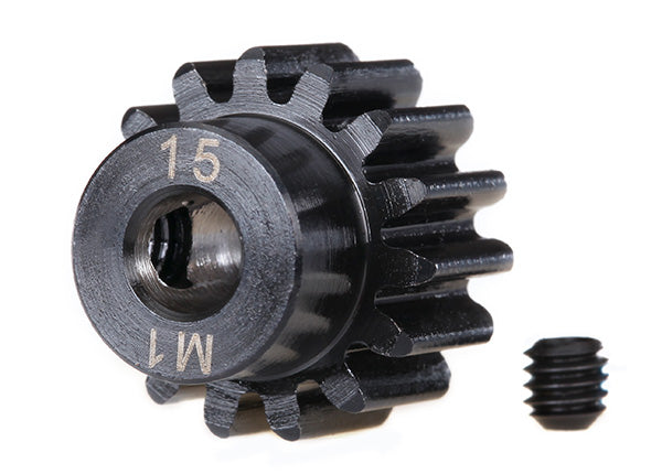 15-Tooth Machined Pinion Gear (1.0 Mod) 5 mm Bore Part Number: 6487R