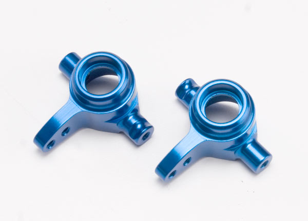Blue Aluminum Steering Blocks (L&R) Part Number: 6837X