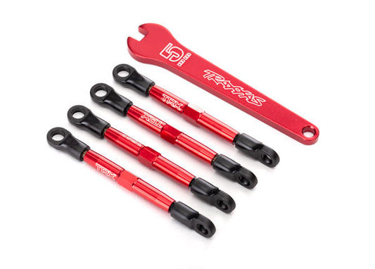 Red Aluminum Toe Link Set with Hollow Balls (8) Part Number:  7038X