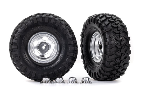 2.2" Slotted Satin Wheels & Canyon Trail Tires (2)