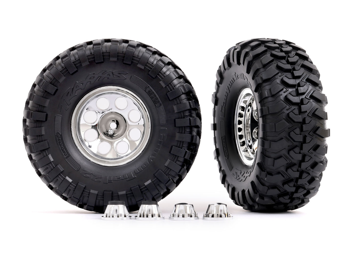 2.2" Chrome Mag Wheels w/ Canyon Trail Tires (2)