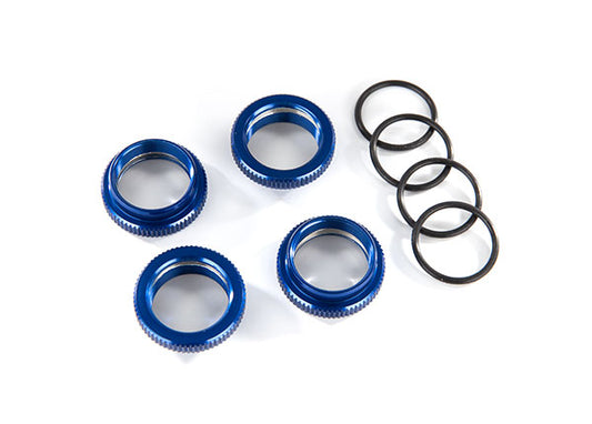 Blue Aluminum GT-Maxx Spring Retainers (4) Part Number:  8968X