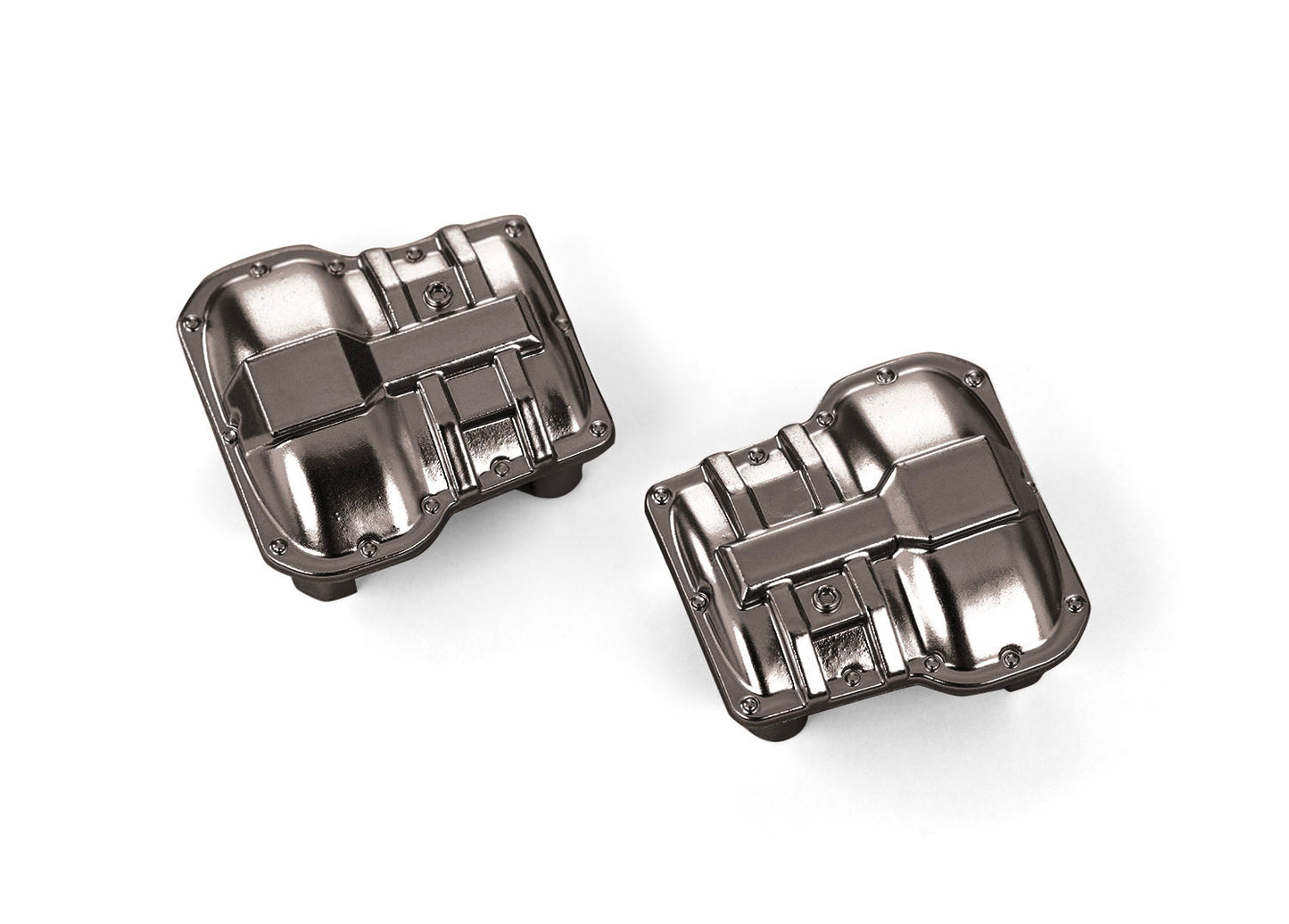 Black Chrome Axle Covers (F&R) Part Number: 9738-BLKCR