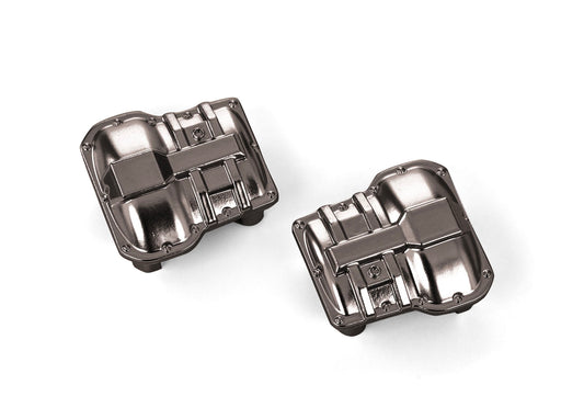 Black Chrome Axle Covers (F&R) Part Number:  9738-BLKCR