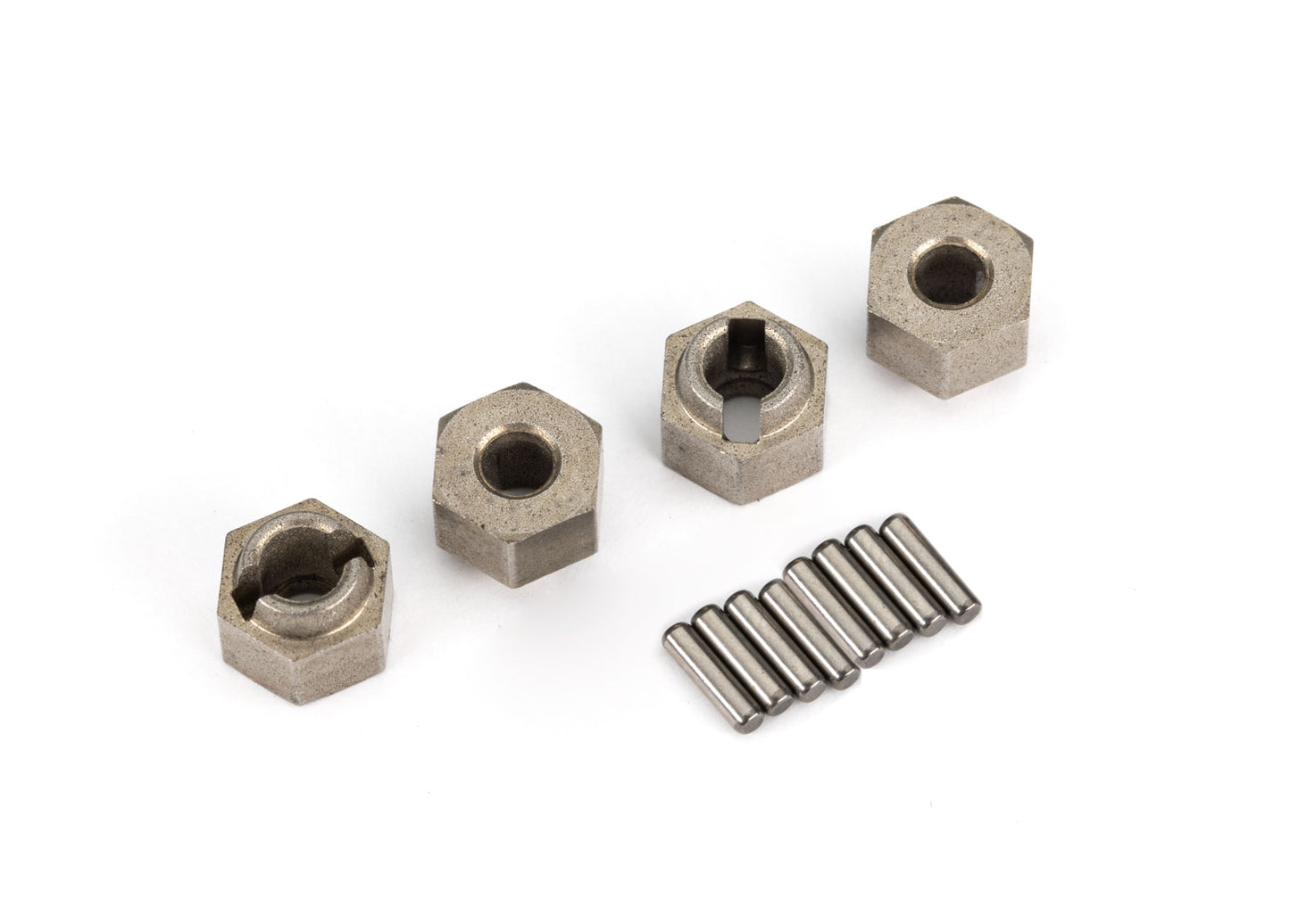7 mm Steel Wheel Hubs (4) with Axle Pins 9750A