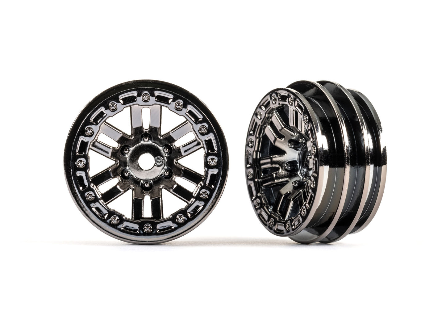 1.0" Black Chrome Wheels (2) Part Number: 9768-BLKCR
