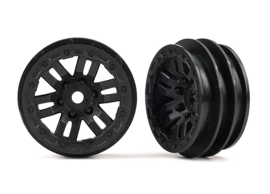 1.0" Black Wheels (2) Part Number:  9768