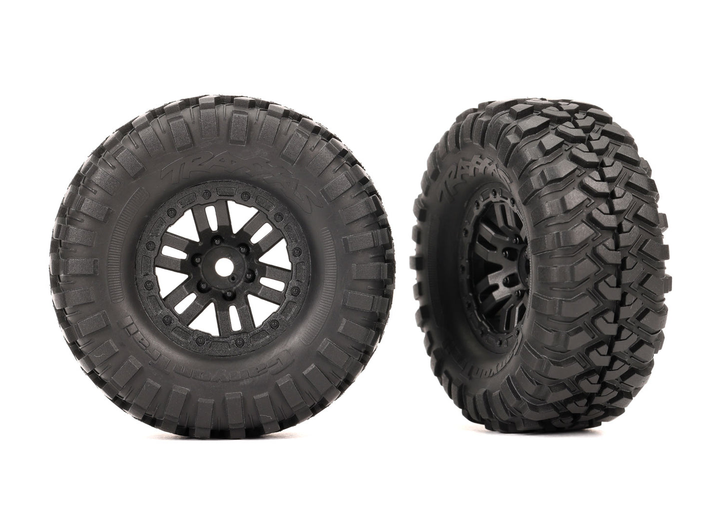 1.0" Black Wheels with Canyon Trail Tires (2)