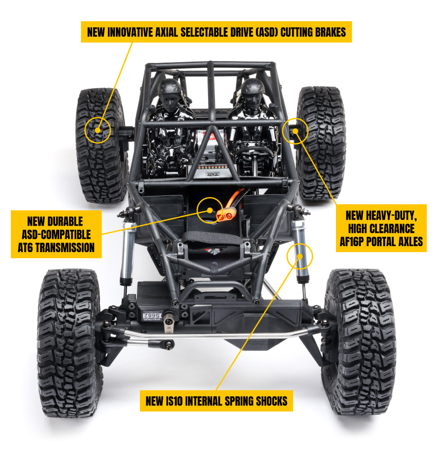 Axial 1/8 AXP8 Gilamon 2.2 4X4 RTR Brushed Trail Buggy