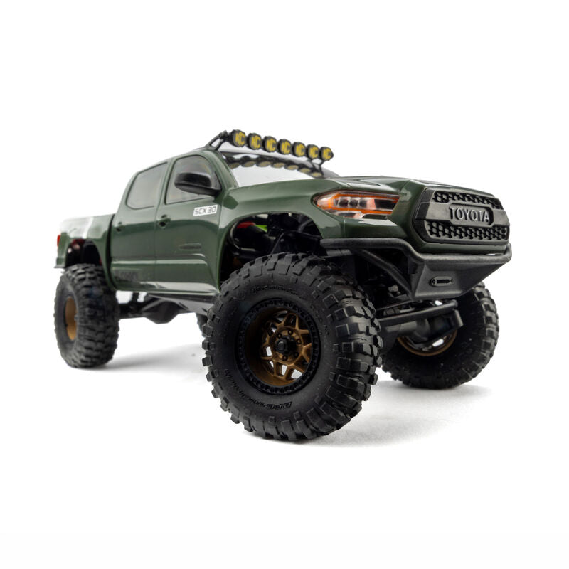 1/30 SCX30 Toyota Tacoma TRD Pro Overland Edition 4X4 RTR Brushed Rock Crawler (Battery & Charger Included), Tan RC Addict