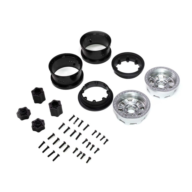 Axial - Item No.AXI43007 Raceline Monster Beadlock Wheel Satin (2pcs)
