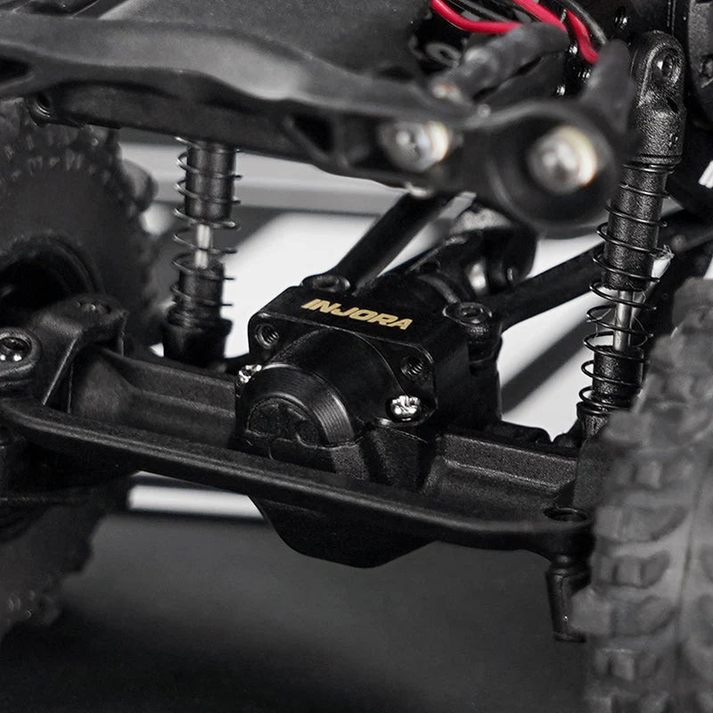 INJORA Black Brass Diff Covers for 1/30 SCX30 Stock Axles INJORA