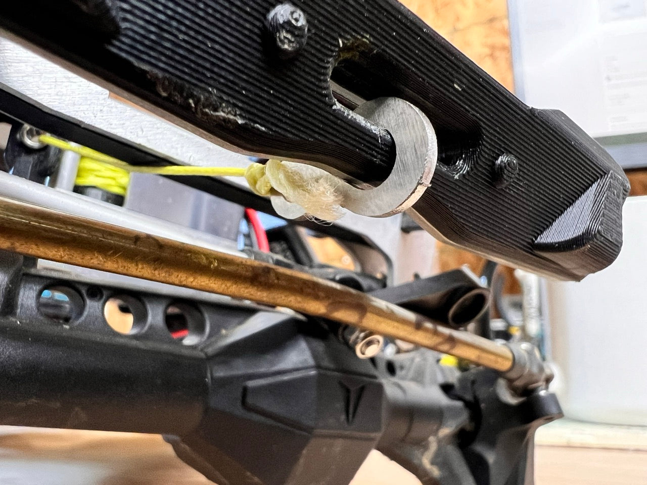 Durable Scale Stainless Steel Winch Hook for securing winch lines to bumpers, D-rings, tree savers, or land anchors. Compact and realistic with precise dimensions -2