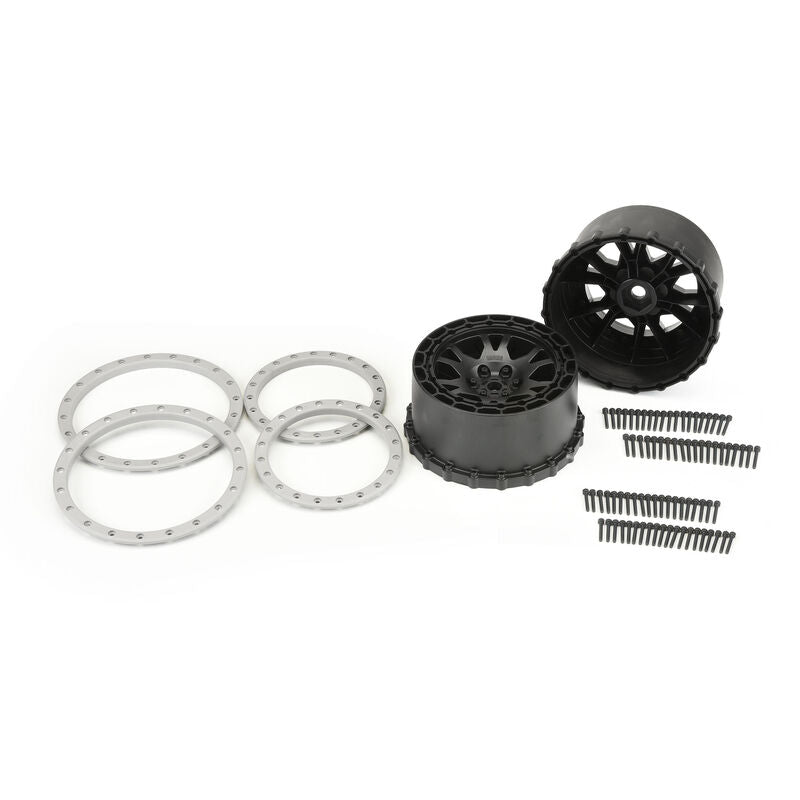 1/5 Impulse Pro-Loc Front/Rear 24mm X-MAXX Wheels (2) Black/Gray Item No.PRO276303