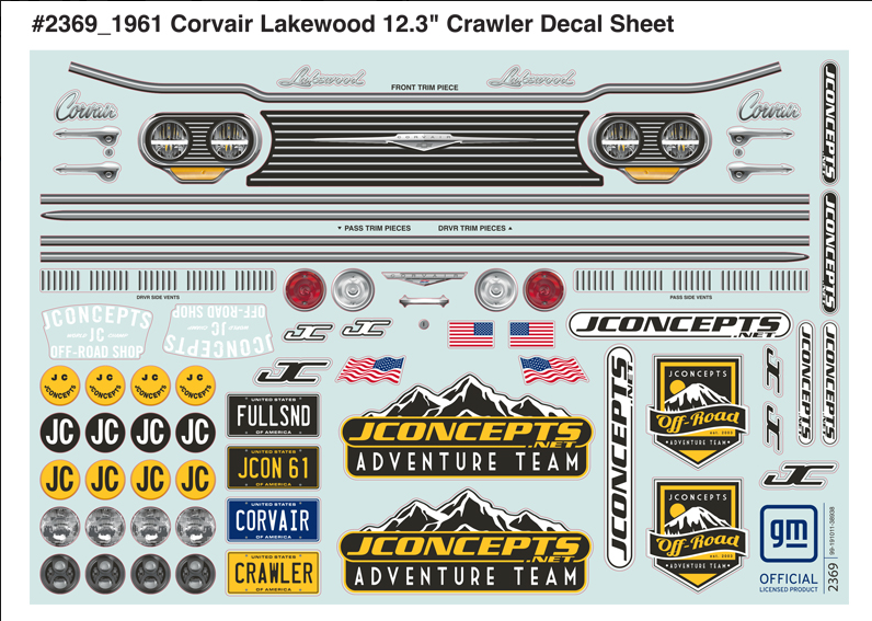 JConcepts: 1961 Corvair Lakewood Body
