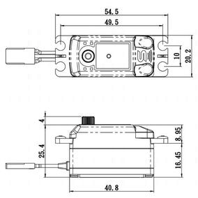 SAVSC1252MGP Super Speed Low Profile Digital Servo with Soft Start, 0.07sec / 97.2oz @ 6V