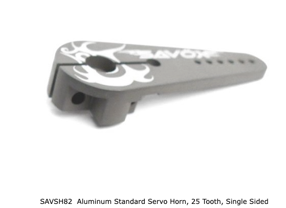 SAVSH82 Aluminum Standard Servo Horn, 25 Tooth, Single Sided