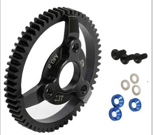 Hardened Steel 50T 32P 0.8 Mod Spur Gear, for Traxxas 2WD