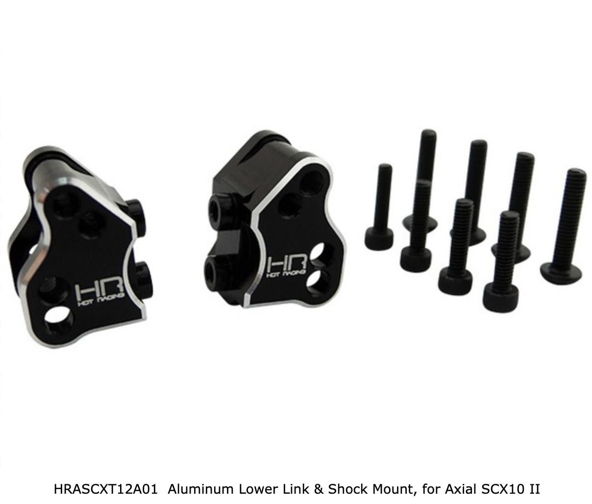 HRASCXT12A01 Aluminum Lower Link & Shock Mount, for Axial SCX10 II