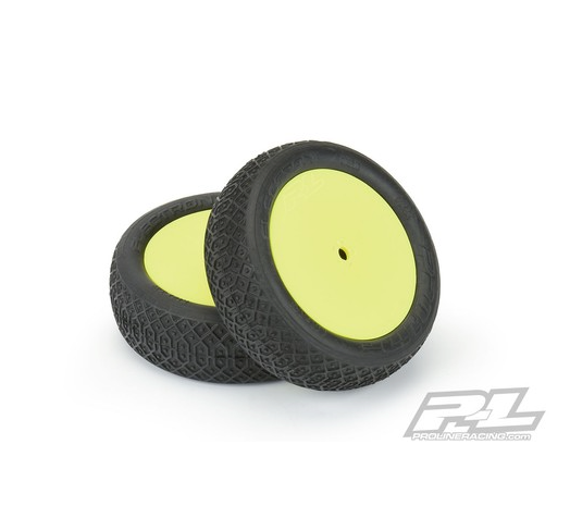 Pro-Line 8239-12 Electron 2.2" 2WD MC Clay Off-Road Buggy Tires/Yellw Wheels (2)