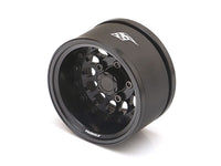 Boom Racing ProBuild™ 1.55" R12 Adjustable Offset Aluminum Beadlock Wheels (2) Black/Black