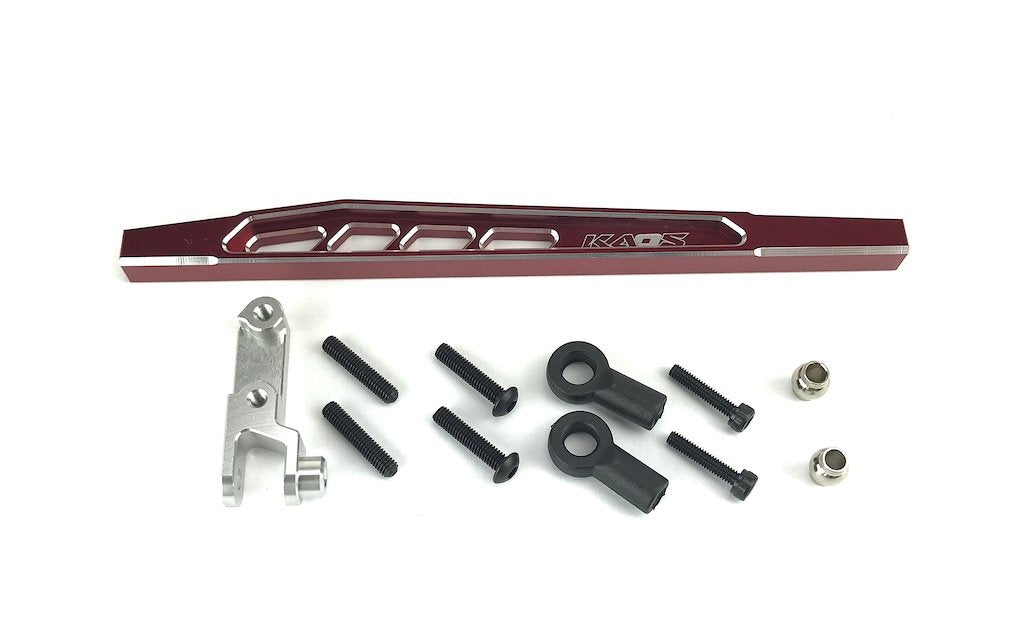 KAOS CNC Aluminum Rear 4th Suspension Link Set (Upper Right, 117mm, Red/Silver) F450