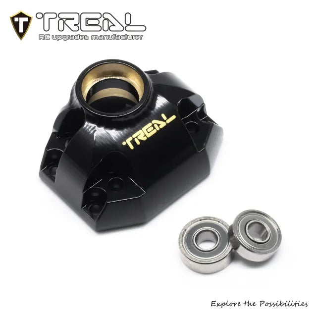 TREAL Brass Rear Axle Housing Output Differential Cover 3rd Member (61g/0.134lb) -CNC Machined Upgrades for Vanquish H10