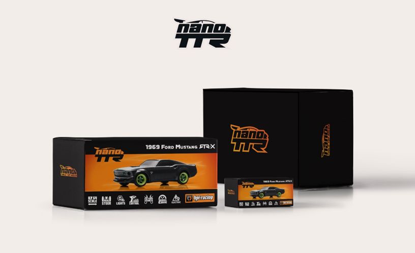 HPI160980 Nano-TTR 1969 Ford Mustang RTR-X