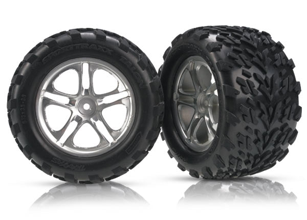 Split-Spoke 3.8" Satin Wheels & Talon Tires (2) Part Number: 5174A