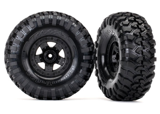 2.2" Black TRX-4 Sport Wheels w/ Canyon Trail Tires (2)