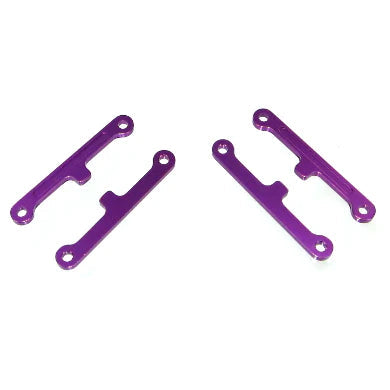 Machined Aluminum Front/Rear Inner Hinge Pin Brace (Purple) (4pcs) 102227 Redcat