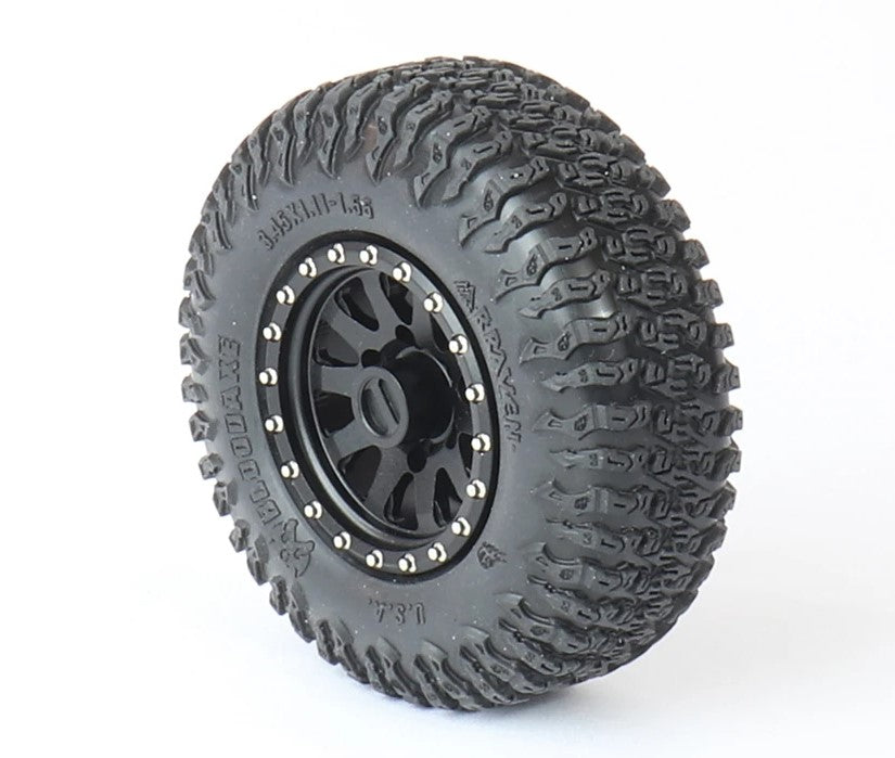Braven Bloodaxe 1.55" Offroad Scale Tires, Alien Kompound (Super Soft), w/ Foams (2)