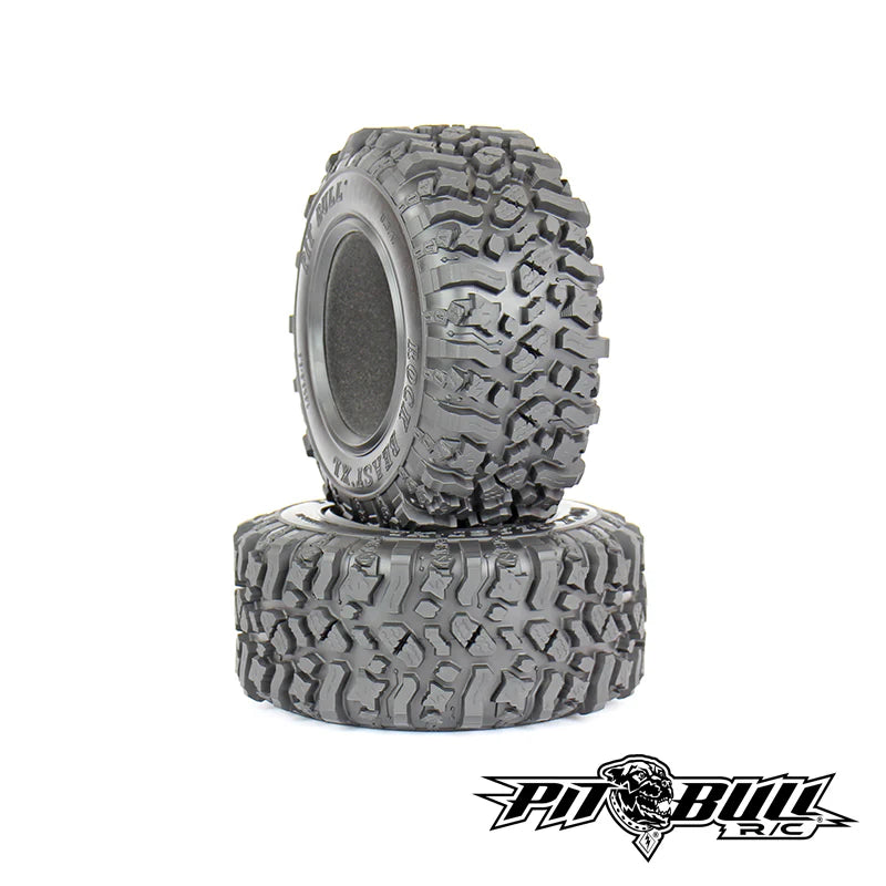PIT BULL - 3.8 ROCK BEAST XL SCALE MONSTER TRUCK RC TIRES W/FOAM - 2pcs