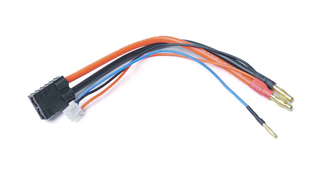 Battery Adapter: Female TRX to 4mm Bullets w/ 2S XH Balance Plug (150mm wire)