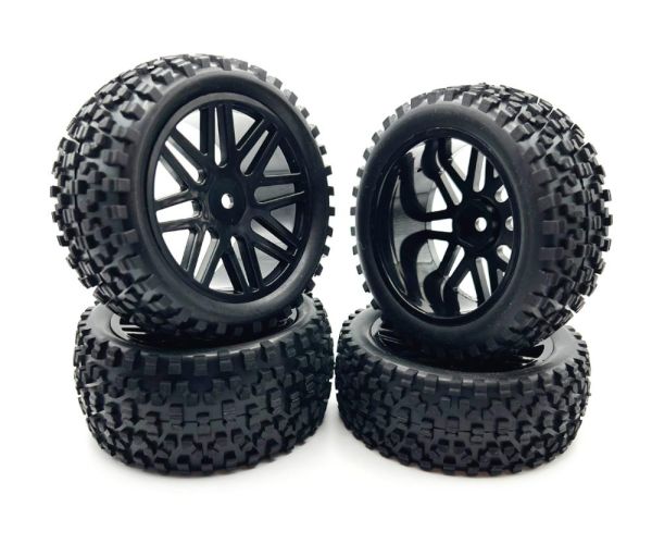 Racers Edge RCE3480W 1/10 Off-Road V Line White Wheels (4pcs) Width Front:37mm Rear:43mm (3480W)