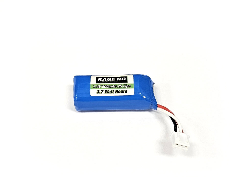 RGRC2480  7.4V 500mAh LiPo Battery; Mini Trek