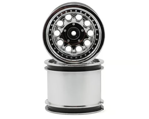 RPM "Revolver 10 Hole" Associated Rear Wheels (2) (Chrome) (Pins)