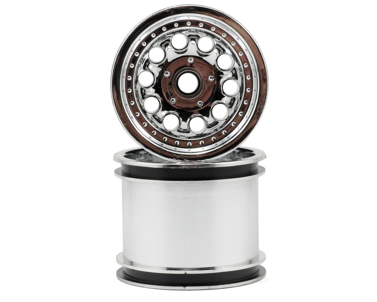 RPM "Revolver 10 Hole" Associated Front Wheels (2) (Chrome) (Pins)