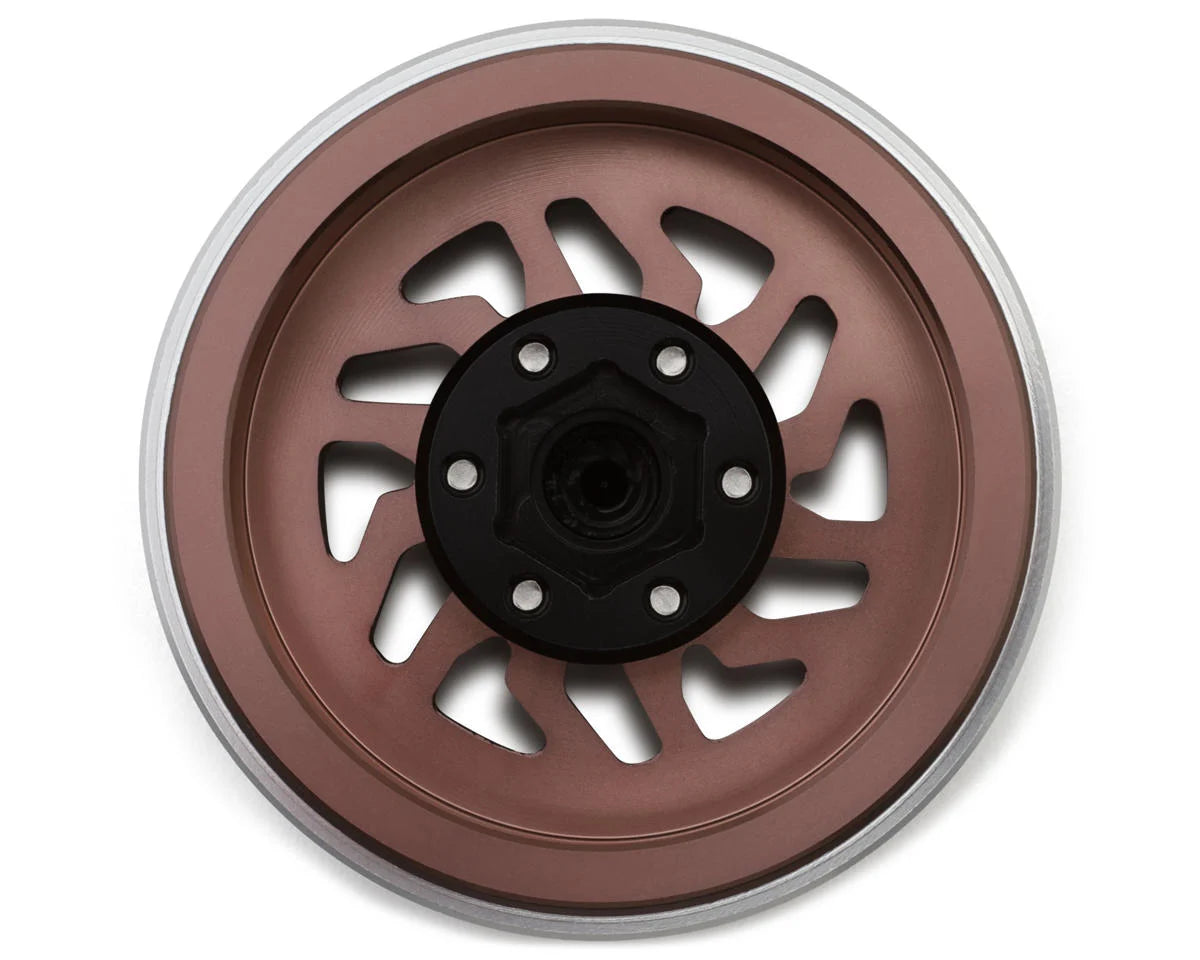 Samix Multi Crawlers "Angled Spoke" 1.9" Aluminum Adjustable Offset Beadlock Crawler Wheels (Bronze) (4)