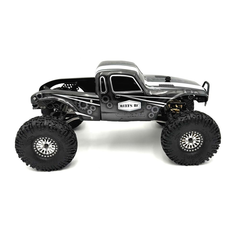 Reefs RC Clear "PLAGUE" 1/10th Crawler CompBody Set w/Stickers & Mask