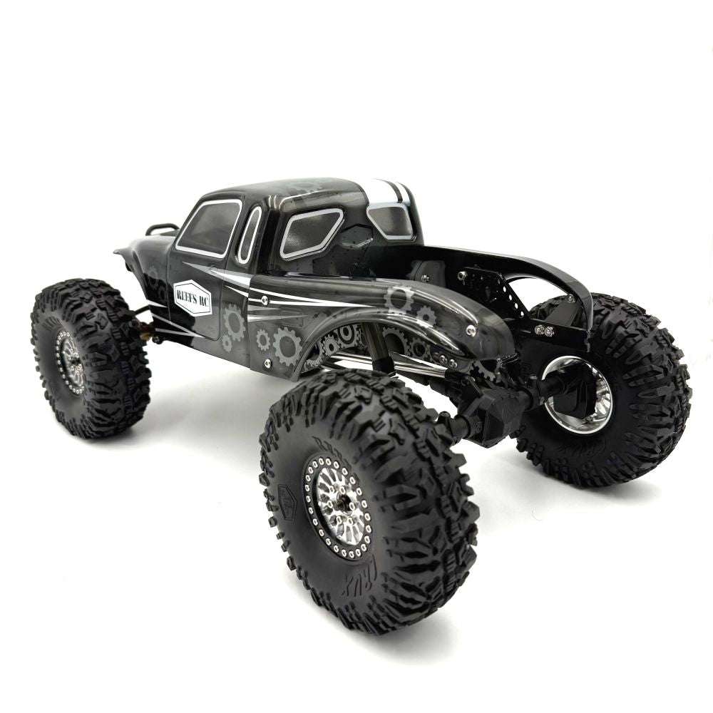 Reefs RC Clear "PLAGUE" 1/10th Crawler CompBody Set w/Stickers & Mask