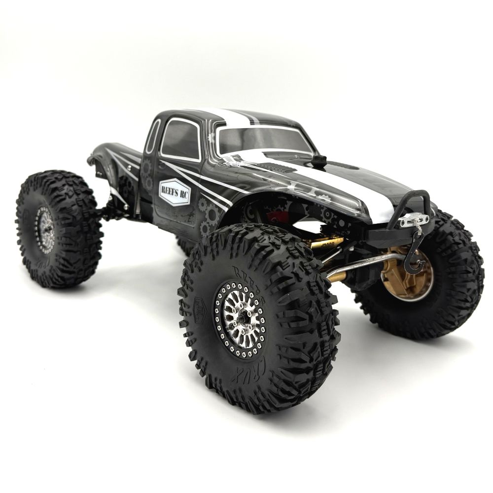 Reefs RC Clear "PLAGUE" 1/10th Crawler CompBody Set w/Stickers & Mask