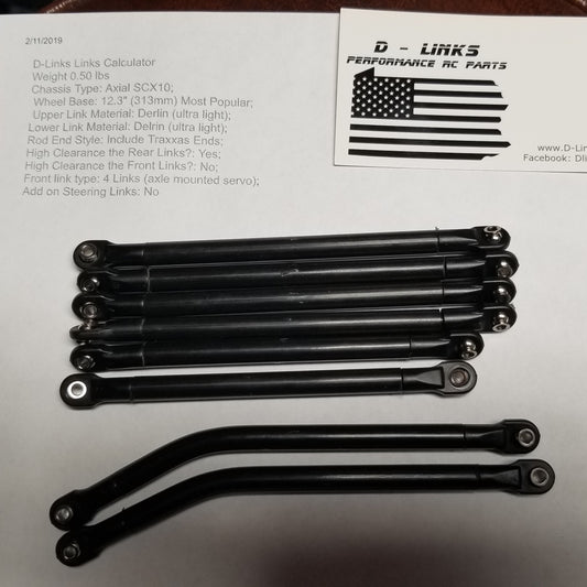 TRX-4 12.3" WB High Clearance Brass Link Kit